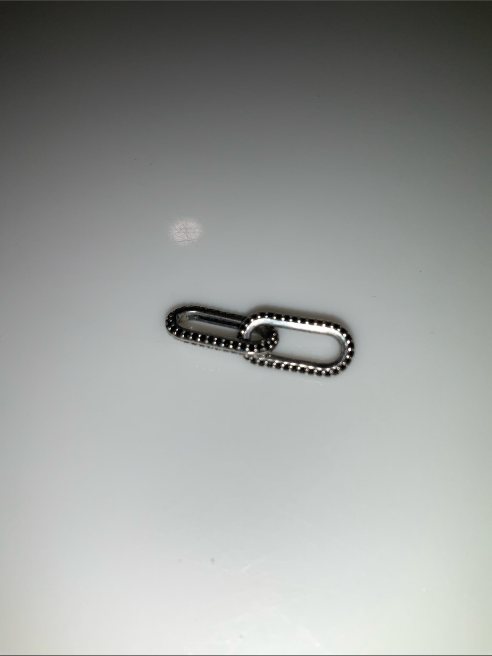Pandora Black Crystal Double Link Charm - Picture 2 of 3